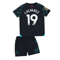 Camisa de time de futebol Manchester City Julian Alvarez #19 Replicas 3º Equipamento Infantil 2023-24 Manga Curta (+ Calças curtas)